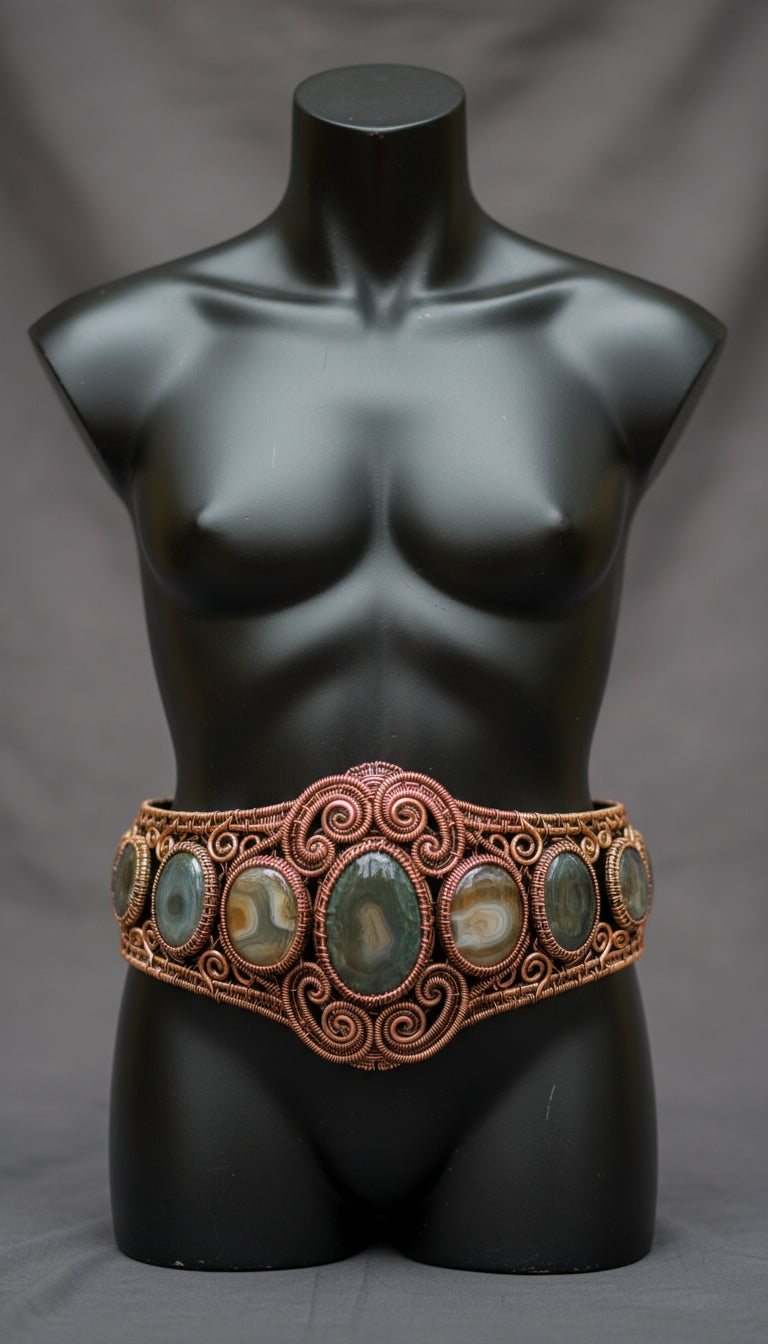 iamevibez Custom Wire Wrapped Agate Belt #5