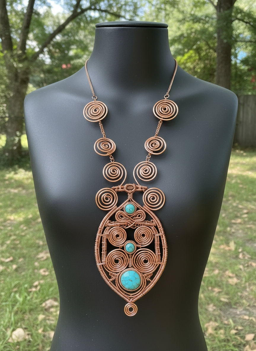 iamevibez Custom Wire Wrapped Body Chain/Necklace Design #2