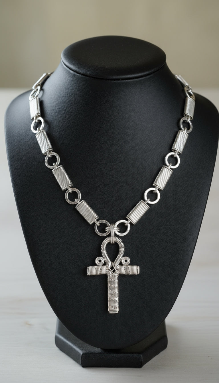 iamevibez Silver Non Tarnishing Original Design Ankh Necklace