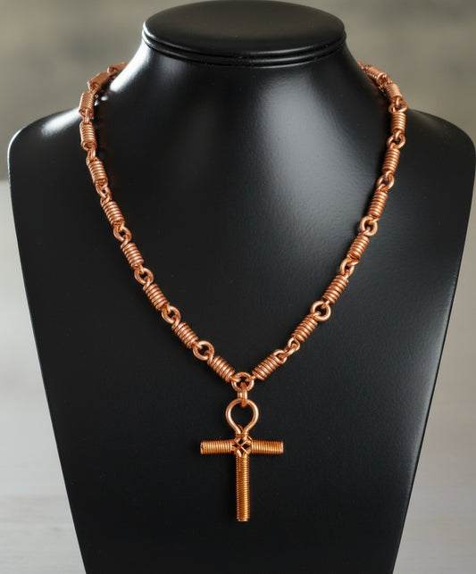 iamevibez Wire Wrapped Ankh Necklace
