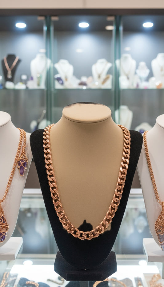 Pure Handcrafted Heavy .999 Copper Cuban Link