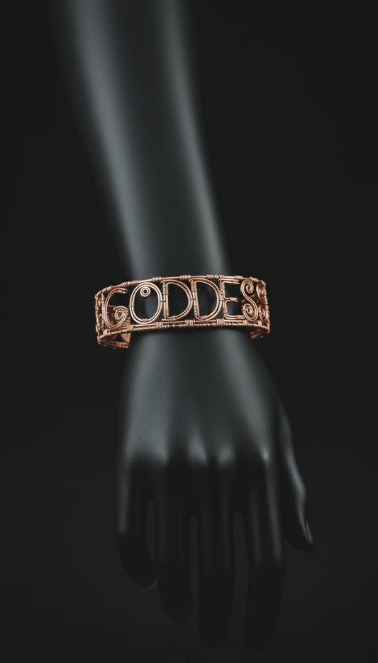 Custom Goddess Wire Wrapped Arm cuff