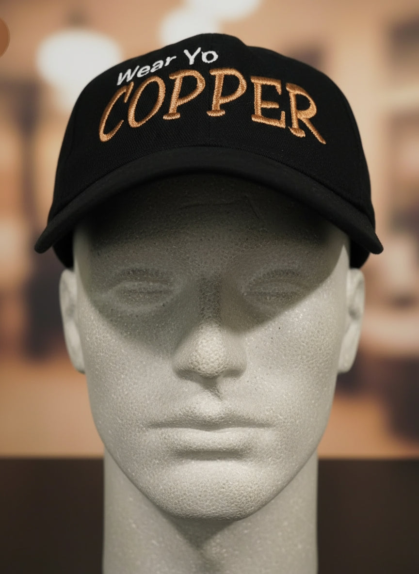 Embroidered Foam Trucker Hat - Wear YO COPPER