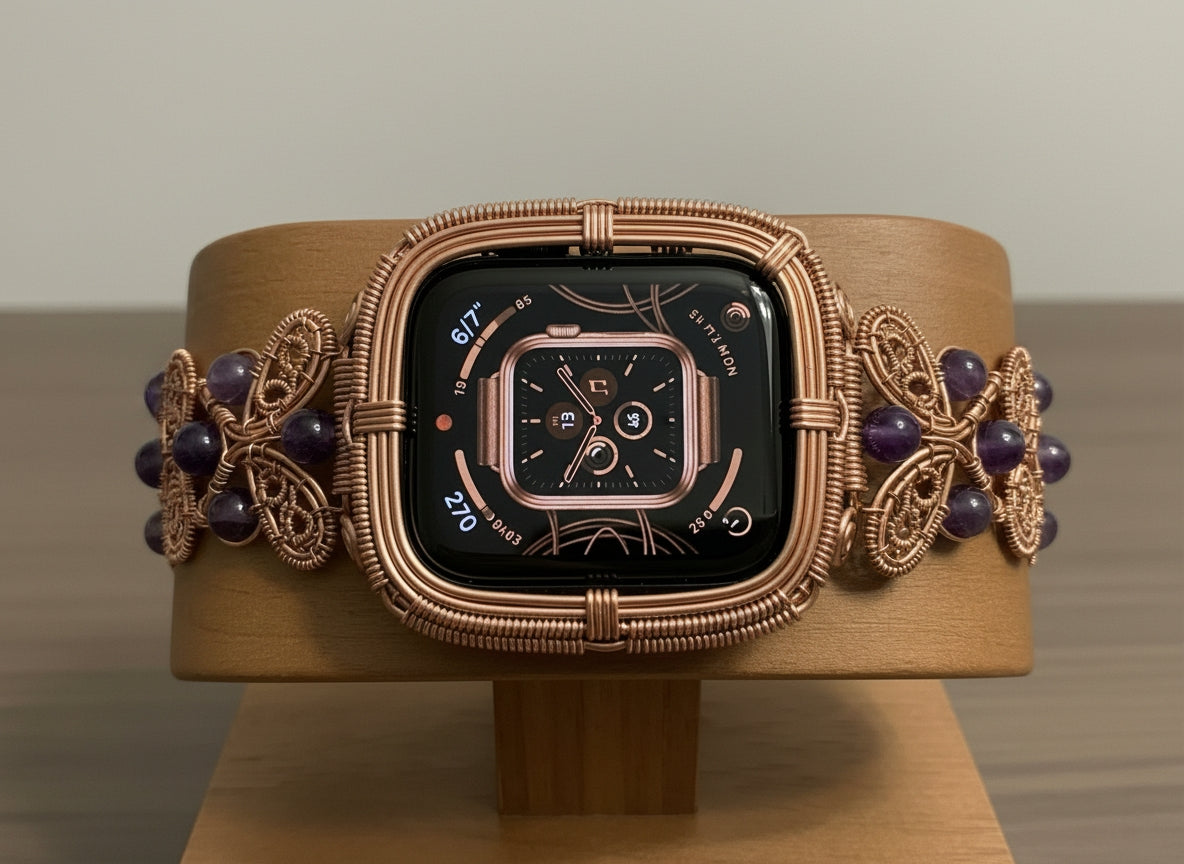 Wire Wrapped Apple Watch (Butterfly)