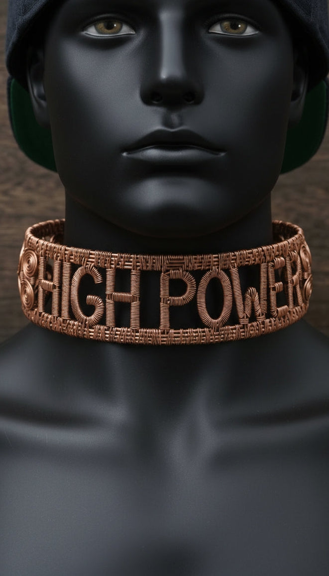 Wire Wrapped High Power Neck Tattoo