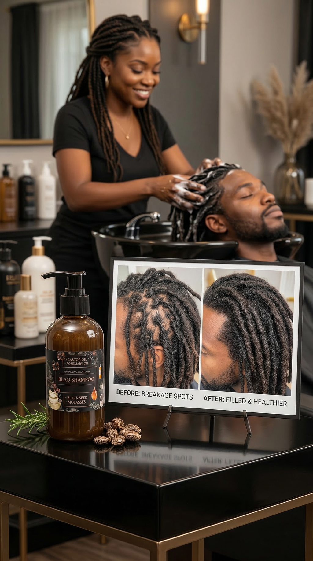 Heal Thy-Self Blaq Hair repair Shampoo