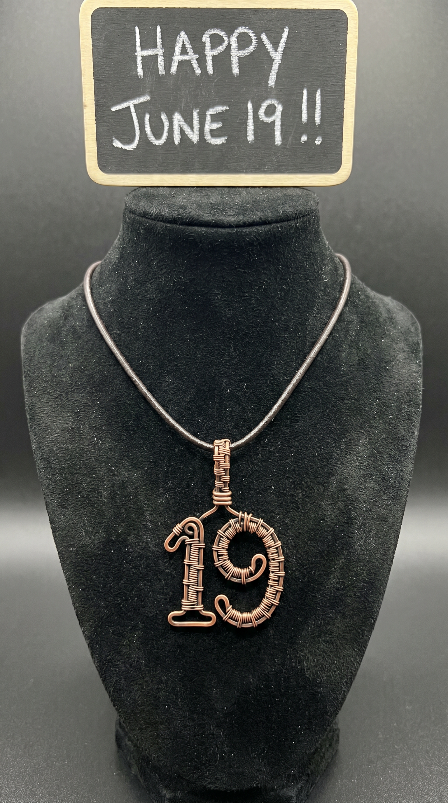 iamevibez Pure Copper 2 Number Necklace