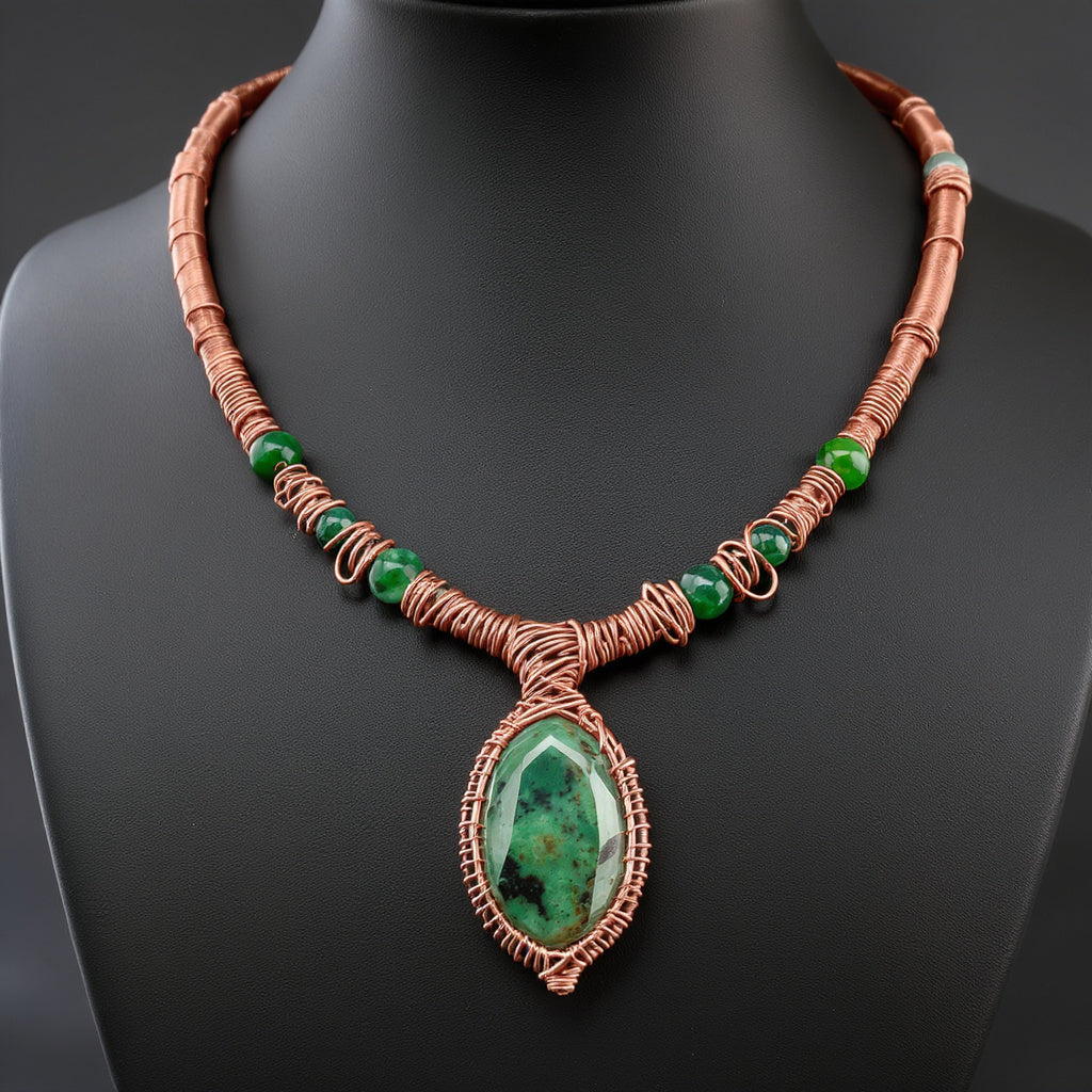 iamevibez Wire Wrapped Custom cabochon Necklace