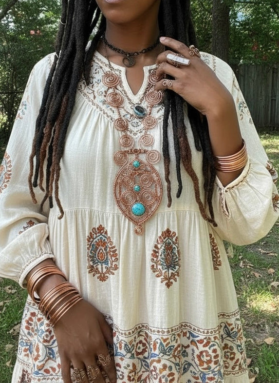 iamevibez Custom Wire Wrapped Body Chain/Necklace Design #2