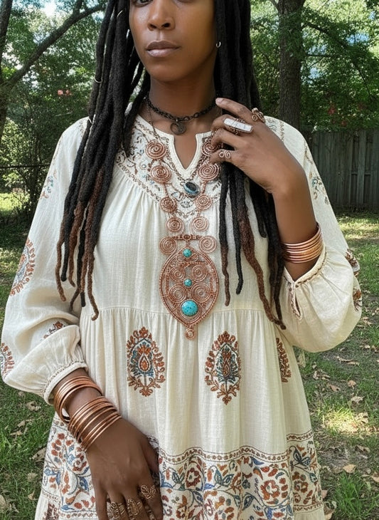 iamevibez Custom Wire Wrapped Body Chain/Necklace Design #2