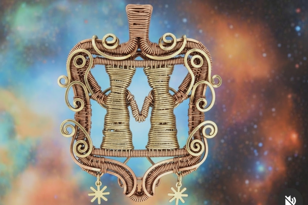 Customize Your Pure Copper Wire Wrapped Zodiac / Horoscope Sign Necklace