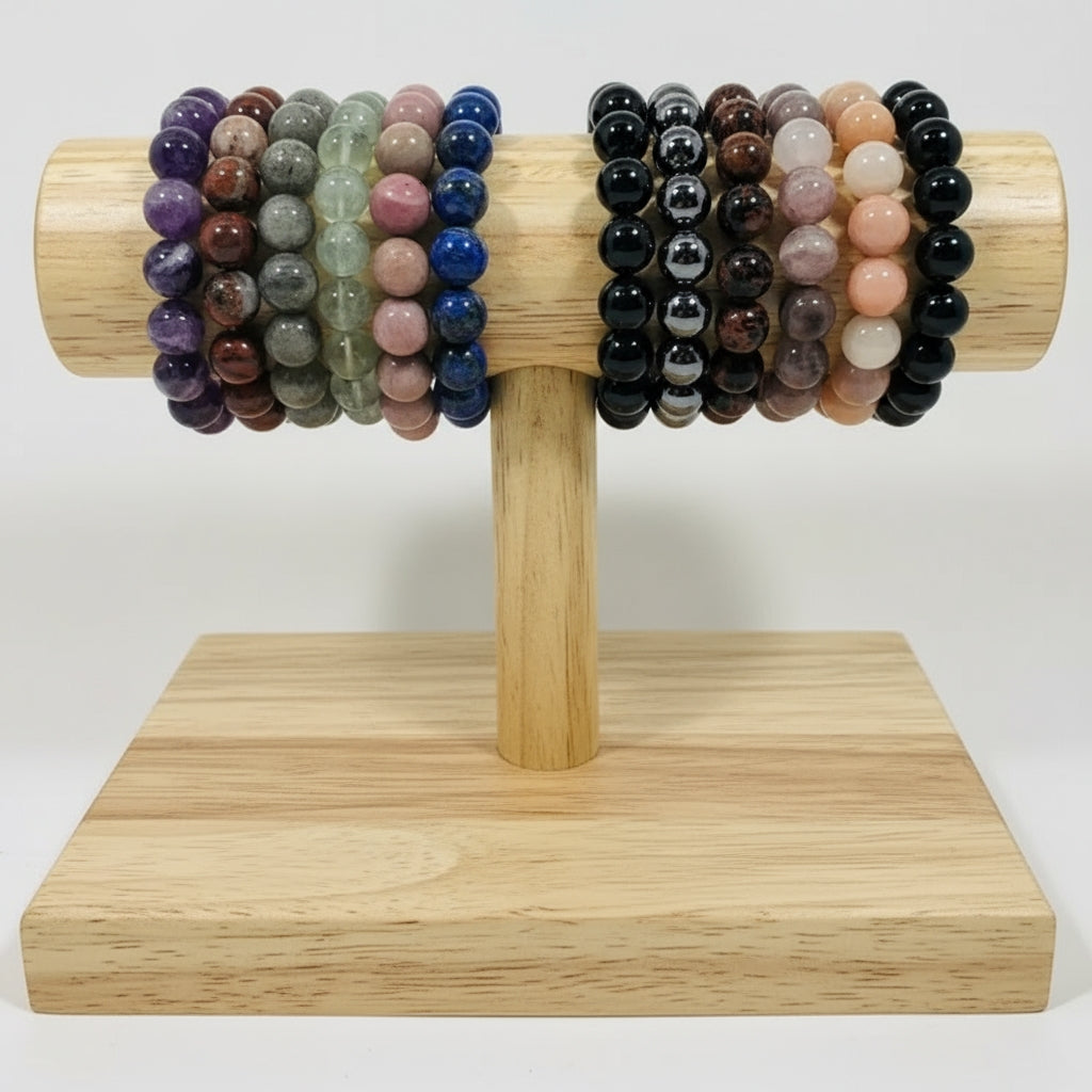 iamevibez Handmade 8mm Or 12mm Crystal Bracelets