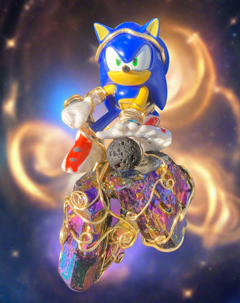 Sonic Titanium Quartz Power Up Anime Necklace