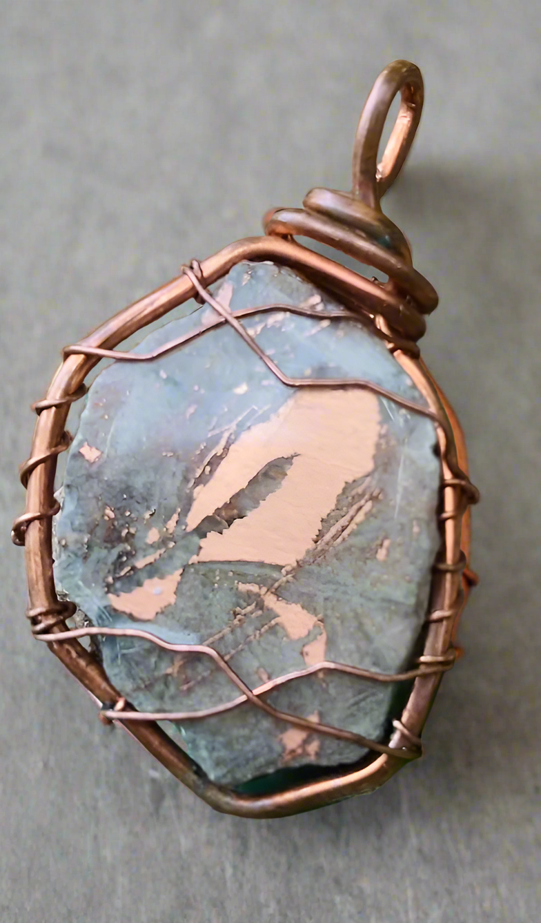 Copper Plate Pendant