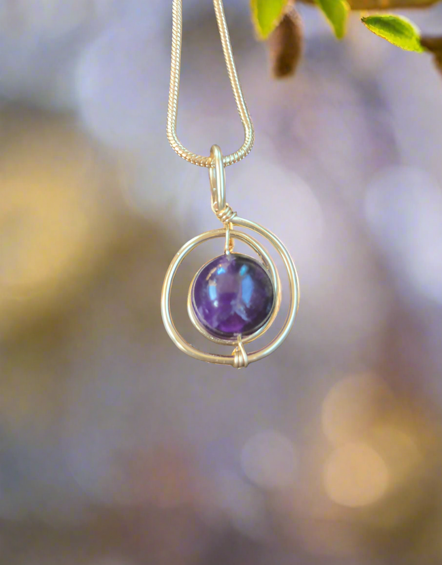 Dainty Crystal and Spiral Necklace