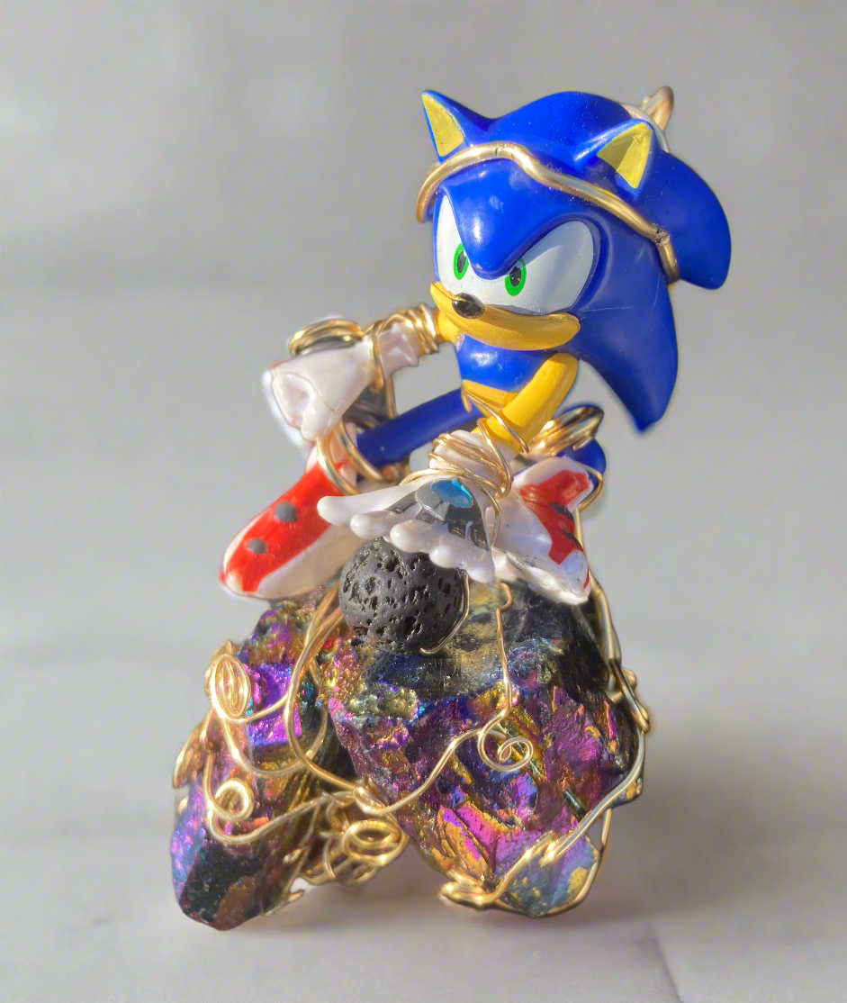 Sonic Titanium Quartz Power Up Anime Necklace
