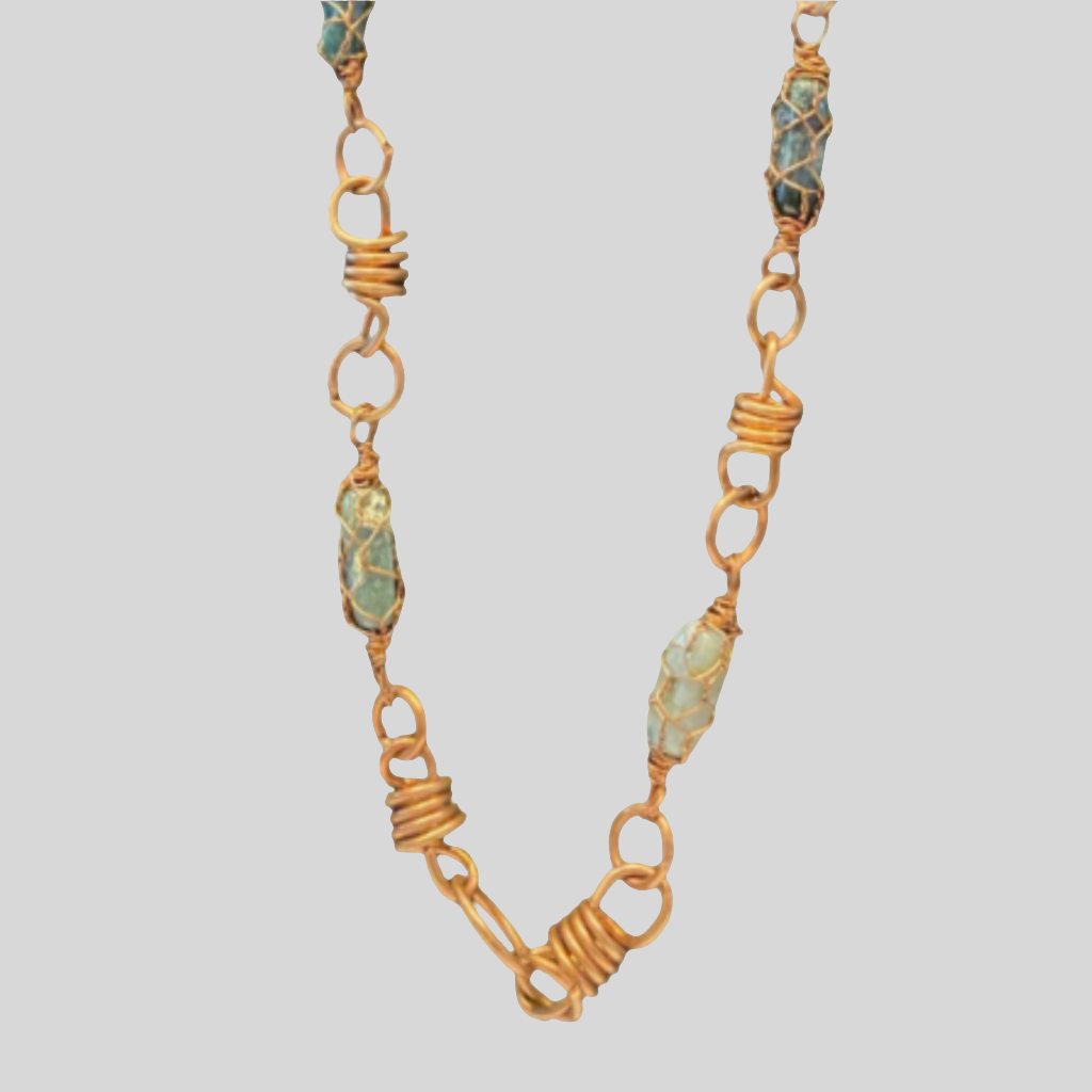 iamevibez Wire Wrapped Custom Crystal Necklace