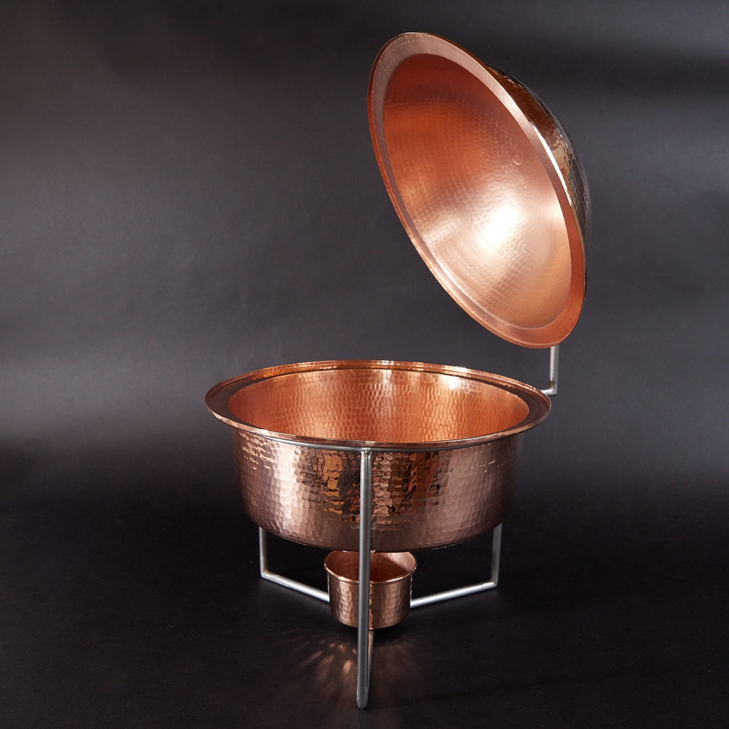 Round Copper Chafing Dish