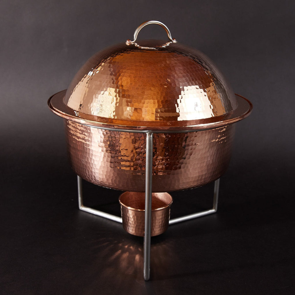 Round Copper Chafing Dish