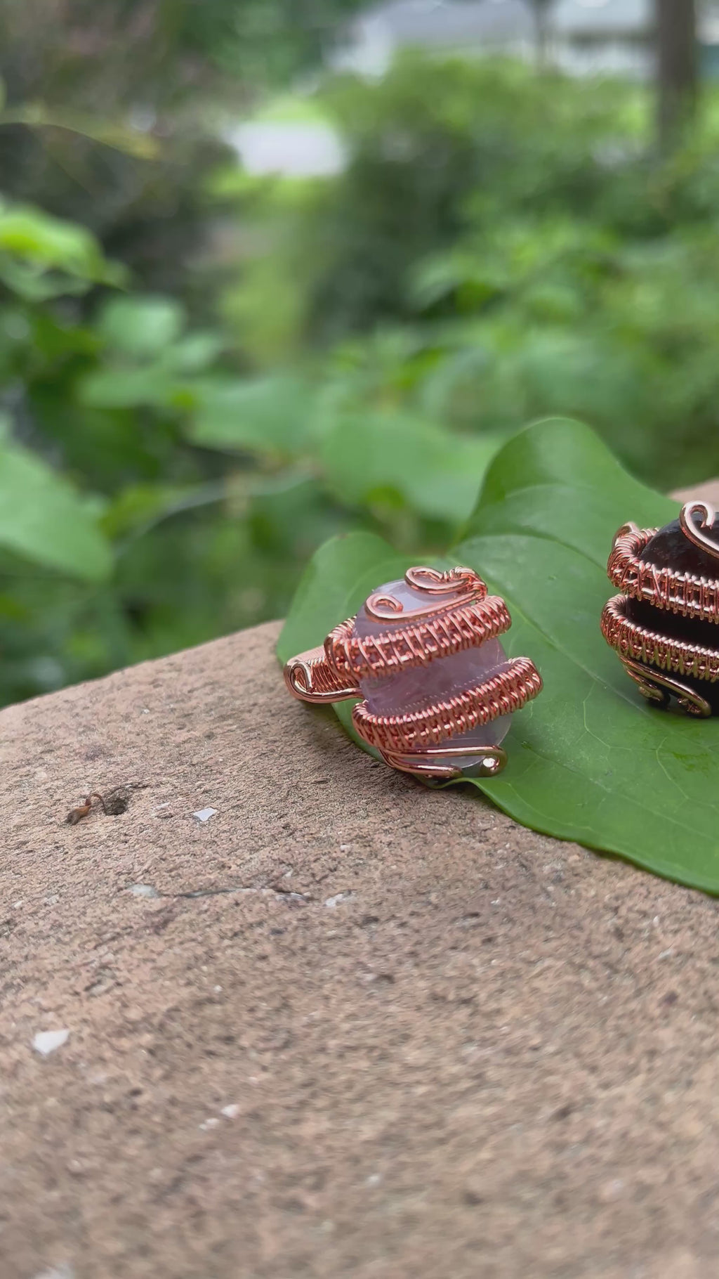 iamevibez Custom Copper  Crystal Ring