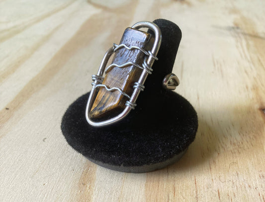 Tiger's Eye Sterling Silver Ring